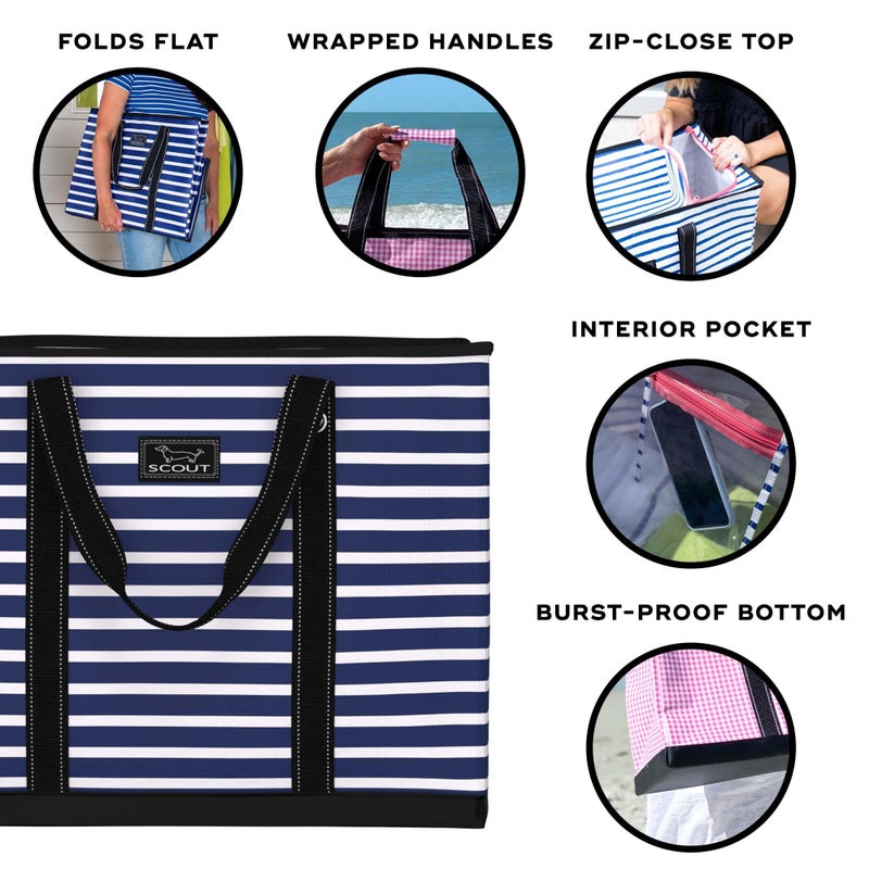 SCOUT 4 Boys Zip Tote XX-Large - Durable Lightweight Bag for Beach, Pool, Family Travel, Storage - Water-Resistant, Zips Shut - Image 2